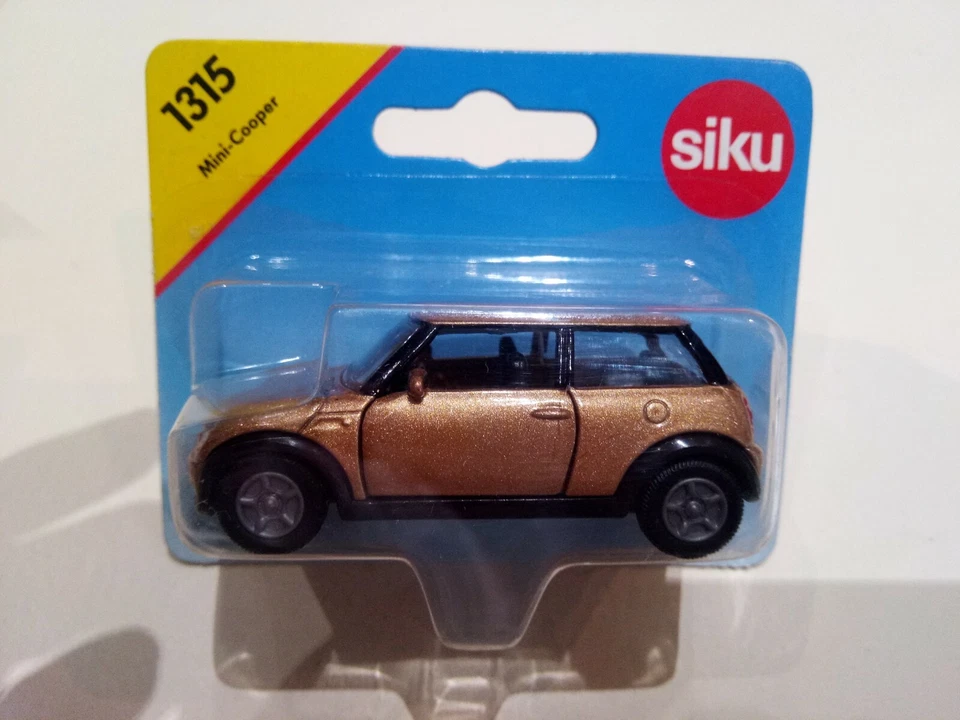 Siku Mini Cooper Art. Nr. 1315 Oro Die Cast Metal 1/55 - Immagine 1 di 1