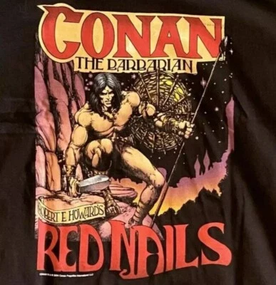 2004 Graphitti Conan The Barbarian Red Nails T Shirt Adult All Size Black - Image 1 of 3
