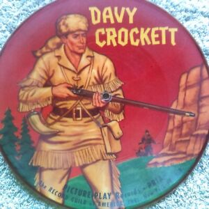78 tours Picture Play Records, Davy Crockett, disque photo, commence à séparer