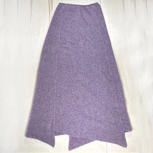 Marie Louise Italy Lavender Silk Wool Maxi Skirt Long Made in Italy - Picture 1 of 10