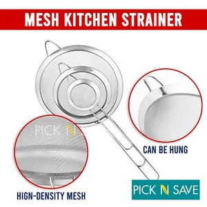 Tea Strainer Mesh Infuser Loose Leaf Kitchen Traditional Stainless Steel Sieve - Picture 1 of 4