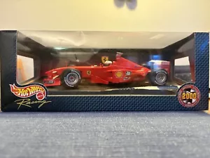 IMBALLO ORIGINALE Ferrari F1-2000 1/18th Model Car Special Launch Edition Hot Wheels Racing - Foto 1 di 8