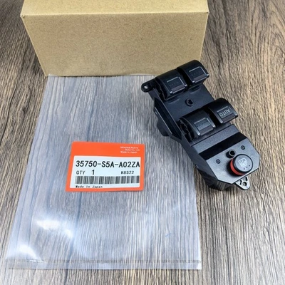 OEM Master Power Window Switch For 2002-2006 Honda CR-V CRV Drive Left Civic EX - Image 1 of 3