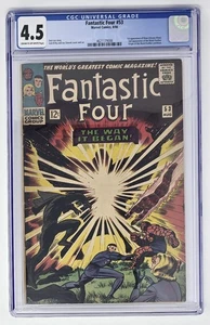Fantastic Four #53 CGC 4.5 (1966) Marvel Comics, 1° Klaw & 2° Black Panther - Foto 1 di 3