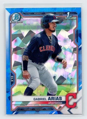 2021 Bowman Sapphire - Gabriel Arias #BCP-89 (RC) Refractor Cleveland Guardians - Image 1 of 2