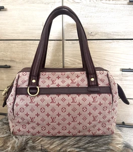 Louis Vuitton Mini Lin Josephine Monogram PM Bordeaux Handtasche LV Auth - Bild 1 von 24