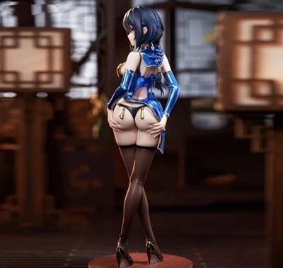 Sexy 28cm Anime-Figur-Statue  Sammeln Toy Grau,Minirock.String Charakter Box - Bild 1 von 4