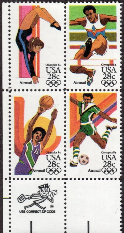 US Scott #C104a Zip Block, MNH - Image 1 of 1