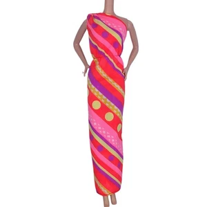 Barbie 1978/79 Best Buy Fashion Maxi Dress Striped One Shoulder MOD Vtg #1351 - Picture 1 of 2