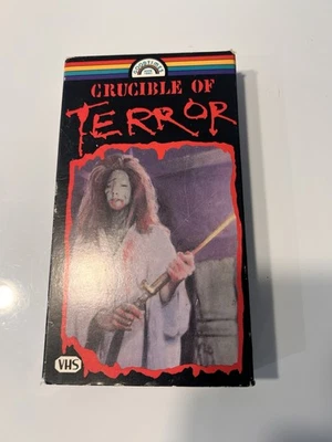 Crucible of Terror Horror Movie 1971 (VHS, Released 1986) Mark Raven Good Times - Image 1 of 4