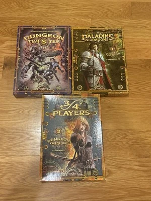 Dungeon Twister Board Game + Paladins & Dragons + 3/4 player (Expansions 1 & 2) - Image 1 of 4