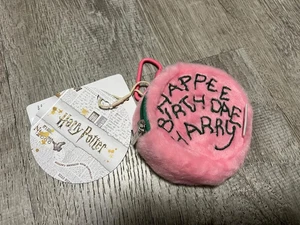 NUEVO CON ETIQUETAS Harry Potter Feliz Cumpleaños Pastel Bolsa 3.5" NUEVO - Imagen 1 de 2