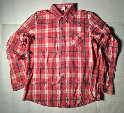 Usado Excelente Zumba Wear Botón Manga Larga Cuadros Tribal Rojo Azul Mujeres XL Foto 1 de 4