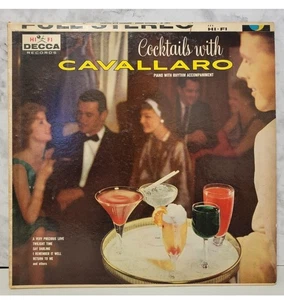 Cocktails With Cavallari 1958 Vintage Vinyl LP Piano With Rythm Accompanment - Picture 1 of 4