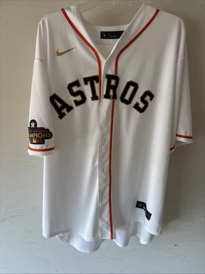 Alex Bregman Houston Astros Nike 2022 World Series White Home Jersey XXL 2X Used - Image 1 of 4
