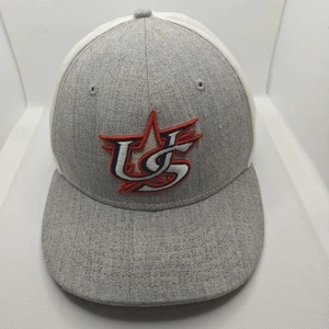 Baseball Hat New Era USA  59Fifty Snapback Hat Cap Gray / White - Bild 1 von 6