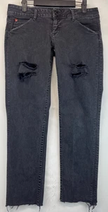 Hudson Jeans - Womens Size 29 - Black - Distressed - Low Rise - Raw Hem (3826) - Picture 1 of 20