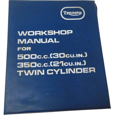 Manual de taller de fábrica Triumph para 350cc y 500cc Twin 3TA, 5TA, T90, T100 Foto 1 de 4