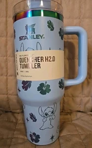 Stanley Quencher H2.0 Bicchiere con manico e cannuccia 40 oz Med. Blu nuovo senza scatola - Foto 1 di 4