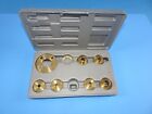 Rockler Router Guide Bushing Template 9 Piece Brass Set Woodworking  S83