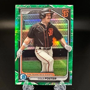 2024 Bowman Chrome Cole Foster Lunar Glow Refractor #BCP-83 San Francisco Giants - Picture 1 of 2
