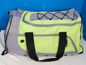 High Sierra Neon Yellow Green 3 Compartment Duffle Bag For Traveling