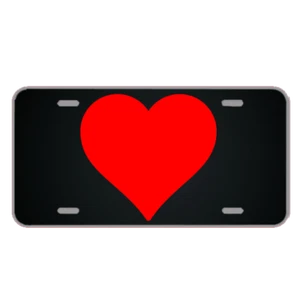 Targa Novità Personalizzata Con Bellissimo Cuore Rosso Aggiungi Nomi - Foto 1 di 1