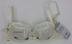 Neu mit Etikett Chantelle C12M10 Balconette-BH Vollschale 3-teilig Spitze "Fleurs", elfenbein/gold - Bild 1 von 6