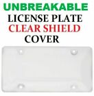 Unbreakable Clear Bubble License Plate Tag Holder Frame Bumper Shield Brand New