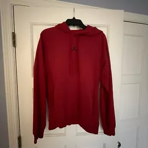 Roter Nike Air Jordan Hoodie. Gebraucht aber guter Zustand. Größe M. Läuft L - Bild 1 von 8