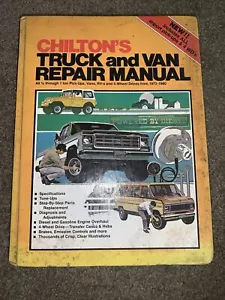 Chilton's 1973-1980 Truck And Van Repair Manual Gas And Diesel Engines hardback - Picture 1 of 3