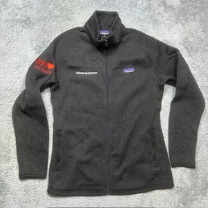 Patagonia Better Sweater Women M Black Fleece Full Zip Johnson & Johnson Logo - Bild 1 von 14
