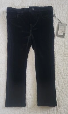 NUEVO 7 For All Mankind Bebé Terciopelo El Ajustado Legging Pantalones Negro Talla/24M Nuevo con Etiquetas/$49 Foto 1 de 4