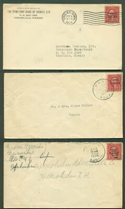 1928-9, 2¢ Hawaii (#647) group of 7 covers each w/diff HAWAII small town cancels - Picture 1 of 2