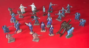 lot de 25 soldats figurines en plomb guerre WW1 jouets ancien - Picture 1 of 9