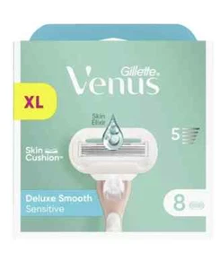Gillette Venus XL Ersatzklingen - Deluxe Smooth Sensitive,Skin Elixir, 8 Klingen - Bild 1 von 1