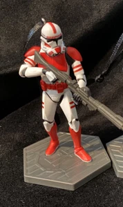 Star Wars Bad Batch Shock Storm Trooper Christmas Ornament Red And White - Picture 1 of 2