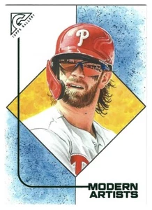 2021 Topps Gallery Modern Artists Bryce Harper Green Parallel #148/250 - Picture 1 of 1