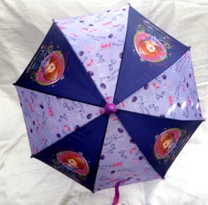 Kid's Unisex 27" Disney Sofia the First Princess Purple licensed Umbrella!New! - Picture 1 of 4