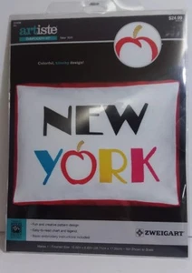 Kit Bordado ZWEISTIK ARTISTE - NUEVA YORK - Almohada 10.52" x 6.83", Imagen - Imagen 1 de 2