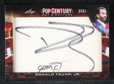 2021 Leaf Metal Pop Century Cut Signatures Donald Trump Jr #PCC-DTJ Auto z9c