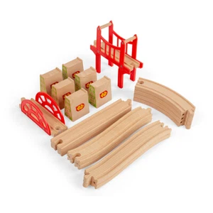 Juego de expansión de puente de madera Bigjigs Rail, bloques de alto nivel y más - 18 piezas - Imagen 1 de 7