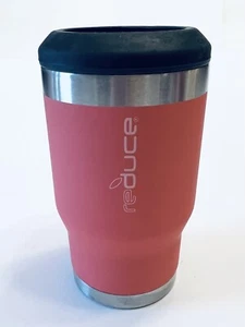 Reduce Peach Drink Cooler Powdercoat Cold-1 Bottle or Can Holder 14oz Insulated - Picture 1 of 5