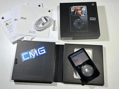Apple iPod classic 5.Generation schwarz 5G 30GB  Mod 2005) Top Zustand OVP #0510 - Bild 1 von 4