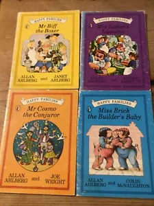 Vintage Happy Families Series by Allan Ahlberg Paperbacks Four Books In Total. - Picture 1 of 3