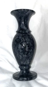 Etching Design Vase Out of Marble Stone 7.7" H - Picture 1 of 7
