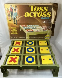 Vintage 1970 IDEAL Toss Across Game With Original Box NO BEAN BAGS - Picture 1 of 9