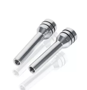 2Pcs Aluminum Car Interior Door Locking Lock Knob Pull Pins Cover Auto Accessory - Bild 1 von 4