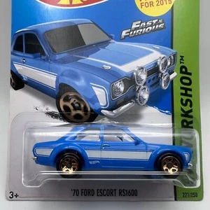 2015 Hot Wheels Fast And Furious ‘70 Ford Escort RS1600 221 / 250 Blue - Picture 1 of 5
