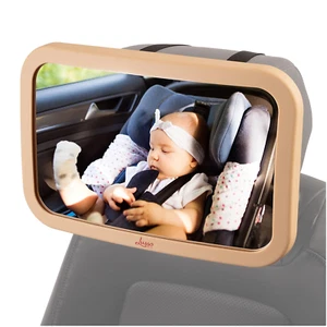 Baby Backseat Mirror for Car. Largest and Most Stable Mirror with Premium Matte - Picture 1 of 9